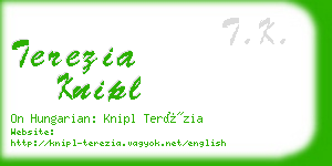 terezia knipl business card